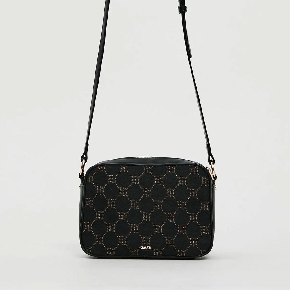 Gaudì Borsa Mini con Tracolla e Logo Colore Nero