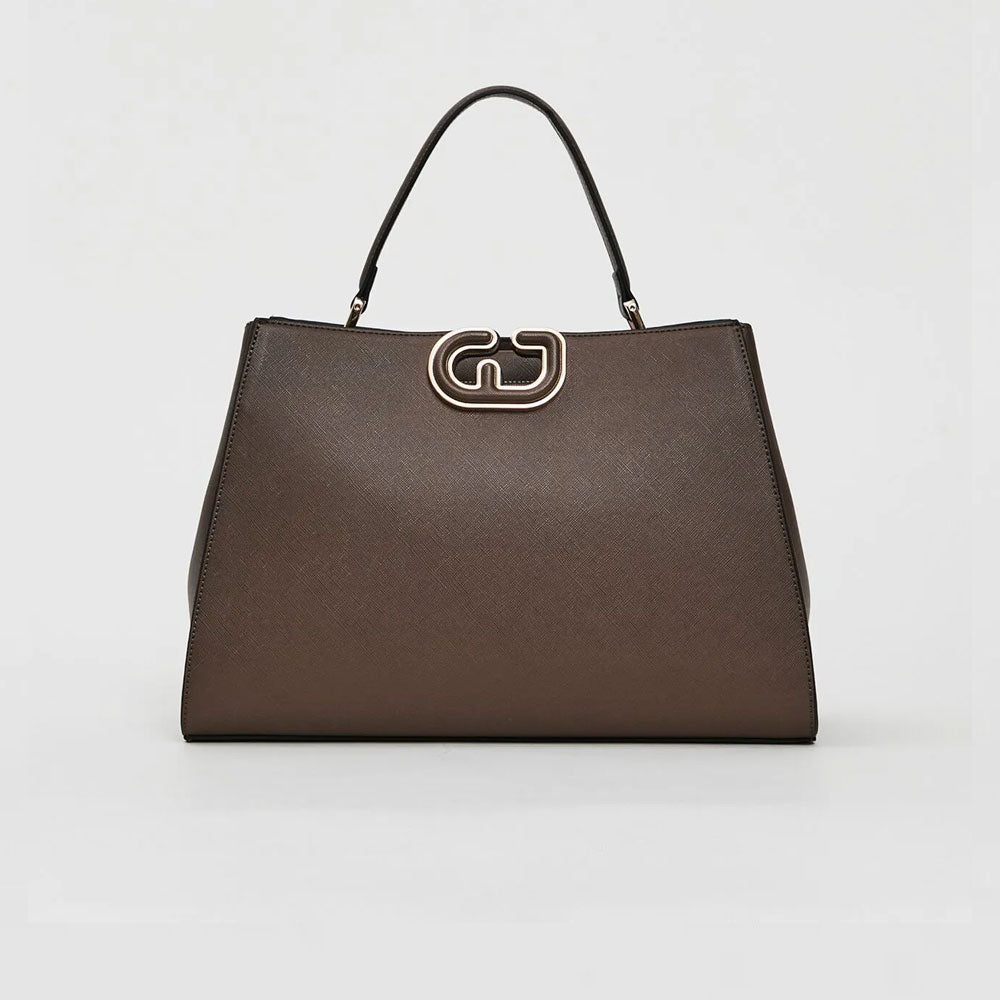 Gaudì Borsa Top Handle Large in Similpelle Colore Tortora