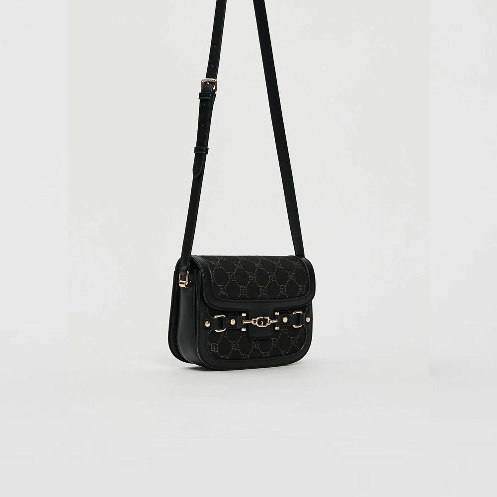 Gaudì Borsa con Logo e Tracolla Mini Colore Nero