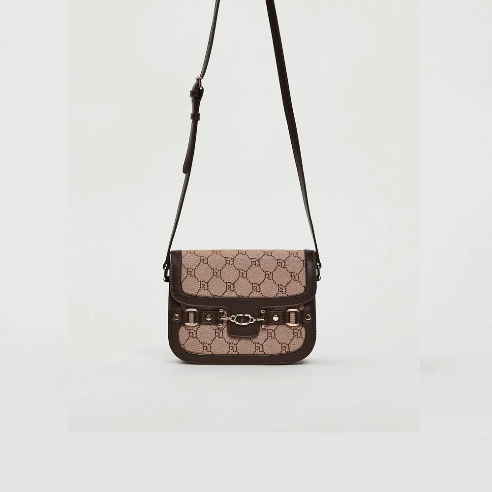 Gaudì Borsa con Logo e Tracolla Mini Colore Tan
