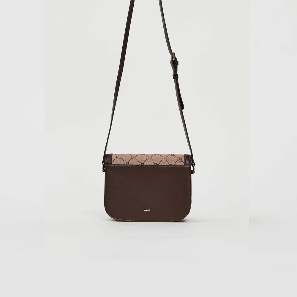 Gaudì Borsa con Logo e Tracolla Mini Colore Tan