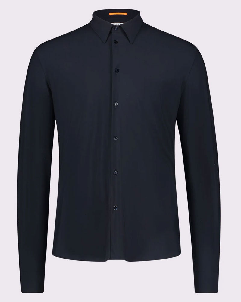 Gaudì Camicia Slim in Nylon da Uomo Colore Blu