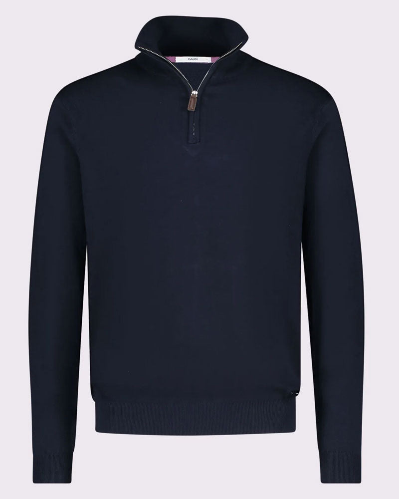 Gaudì Maglia con Zip da Uomo Colore Blu Scuro