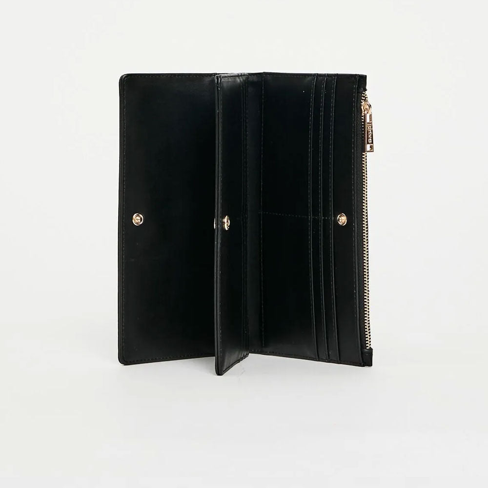 Gaudì Portafoglio Large con Borchie da Donna Colore Nero