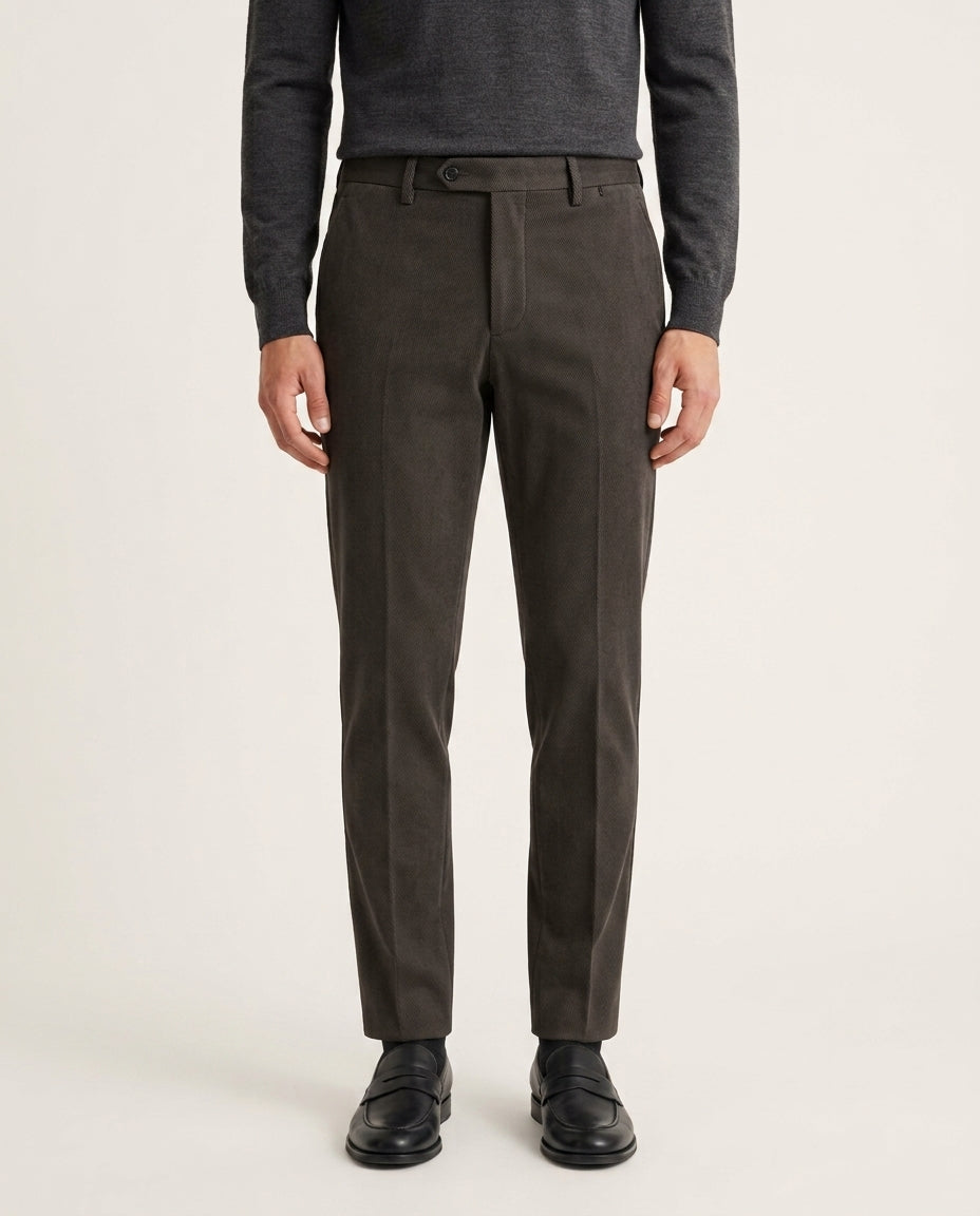 Grillo Sport Pantalone Uomo Sartoriale Colore Cacao