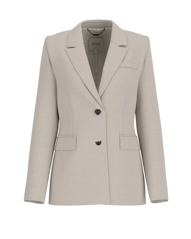 Guess Blazer Joandra Due Bottoni da Donna Colore Grigio