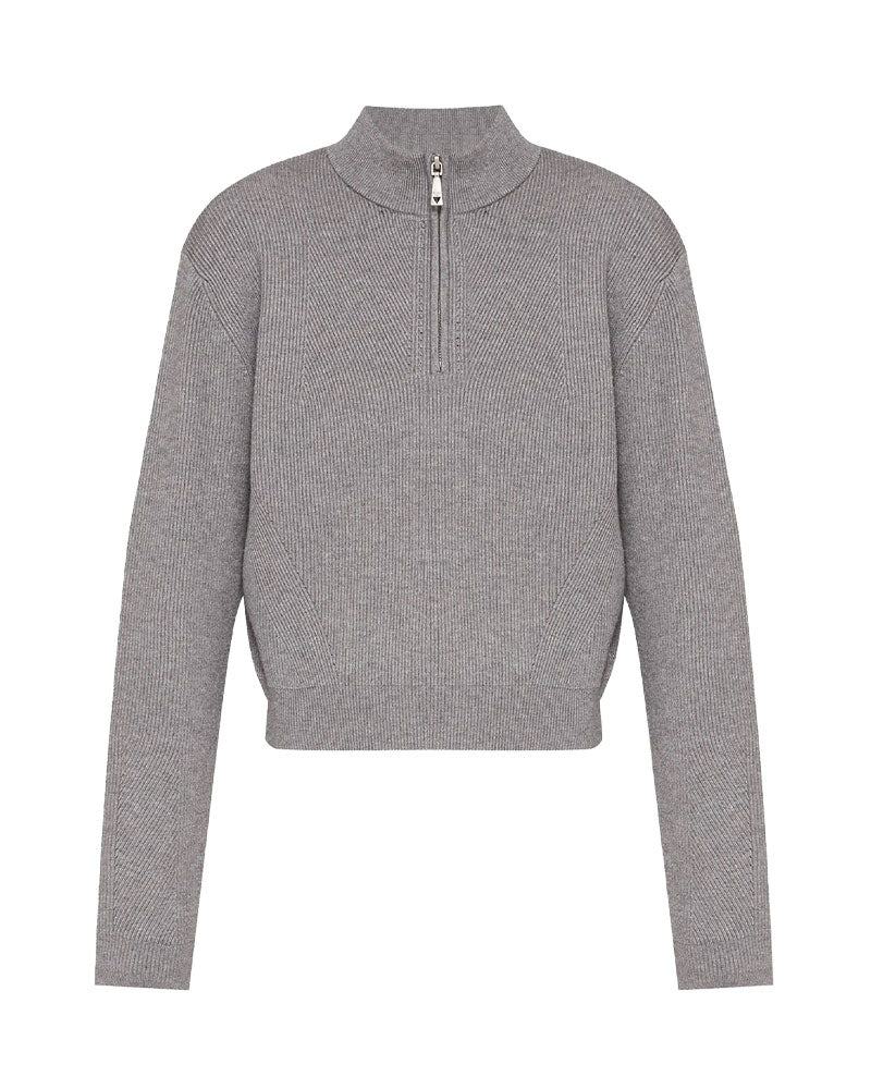 Guess Maglia con Zip Harley da Donna Colore Grigio