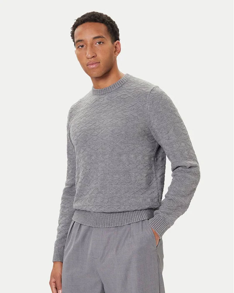 Guess Maglione Regual Fit da Uomo Colore Grigio