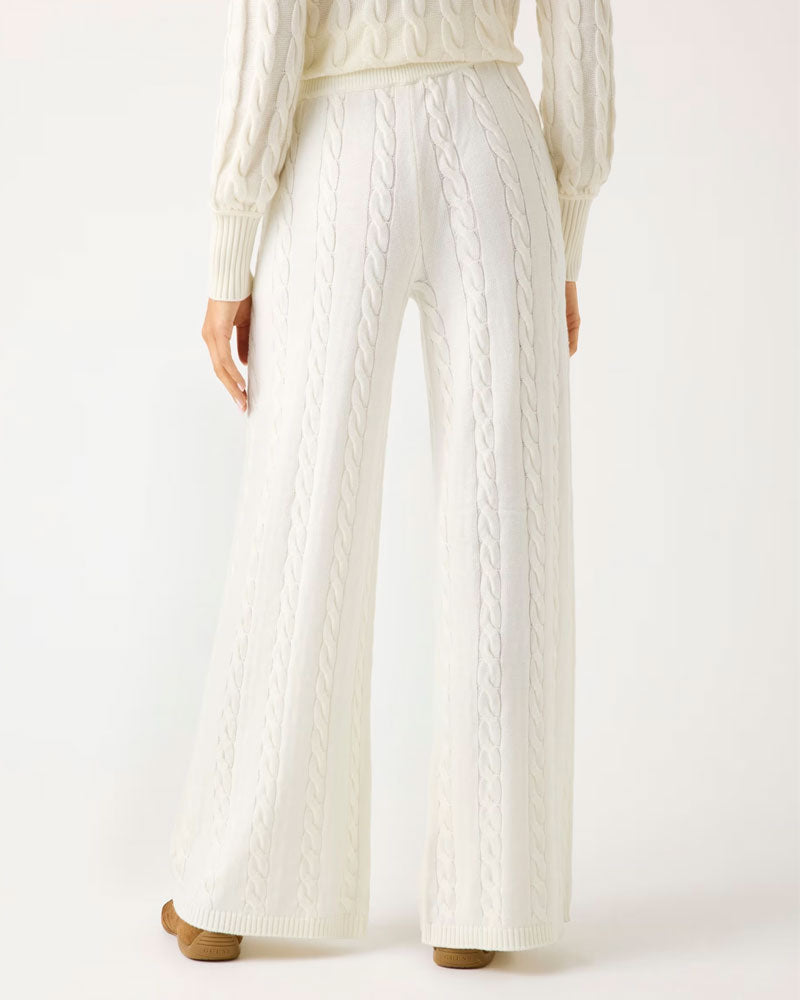 Guess Pantaloni in Misto Lana da Donna Colore Bianco