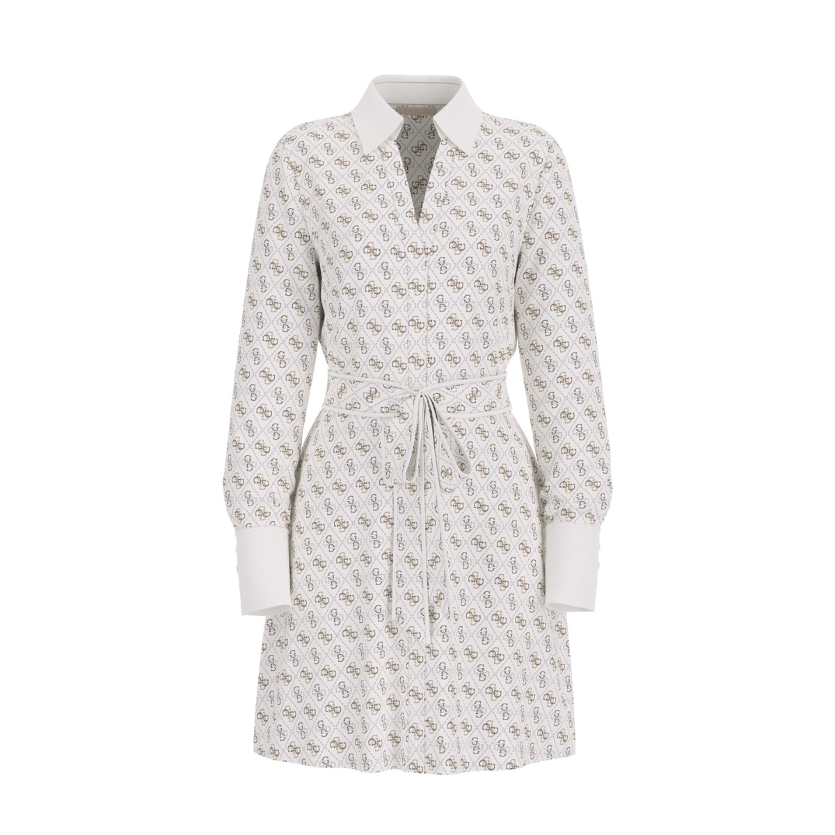 Guess Abito Chemisier Donna Colore Bianco