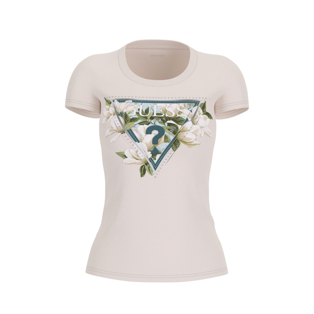 Guess T-Shirt Donna Colore Beige