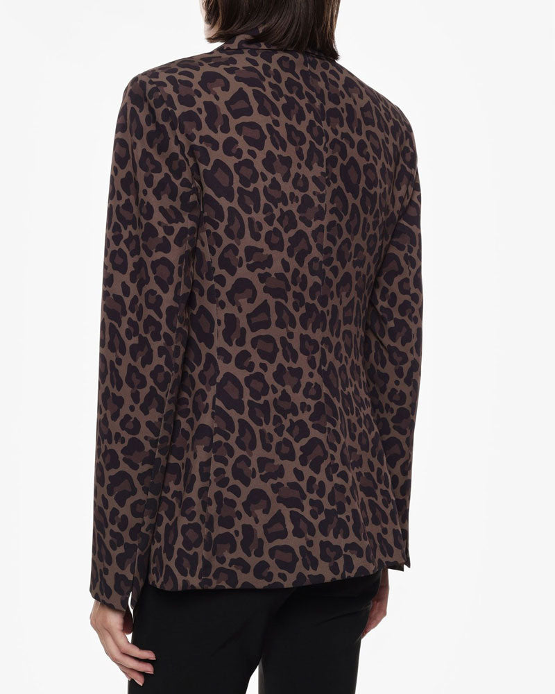 Imperial Blazer Monopetto Stampa Animalier Tasche Frontali