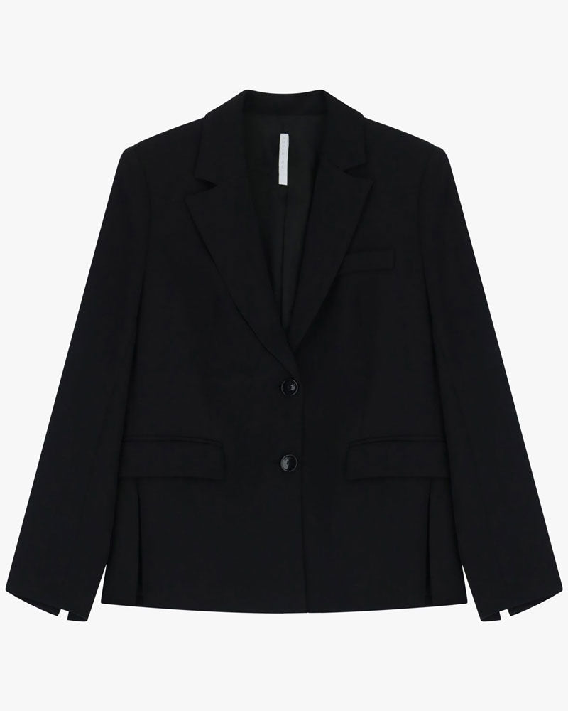 Imperial Blazer Monopetto con Tasche a Filetto e Spacchi Laterali Colore Nero