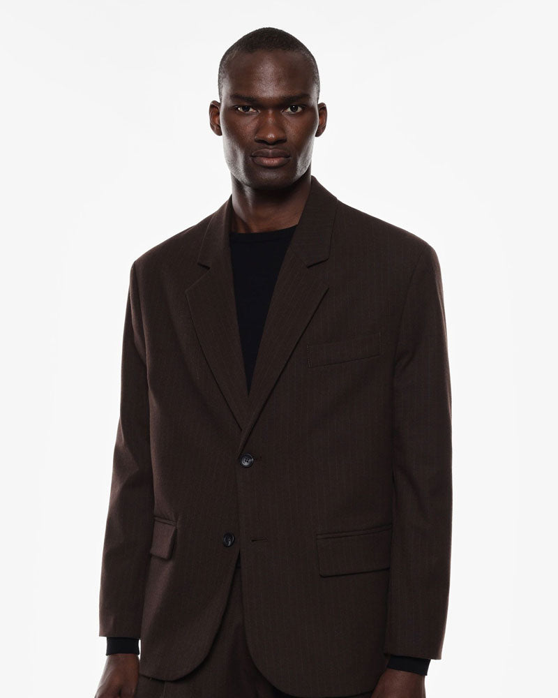 Imperial Blazer a Righe con Bottoni Colore Marrone da Uomo