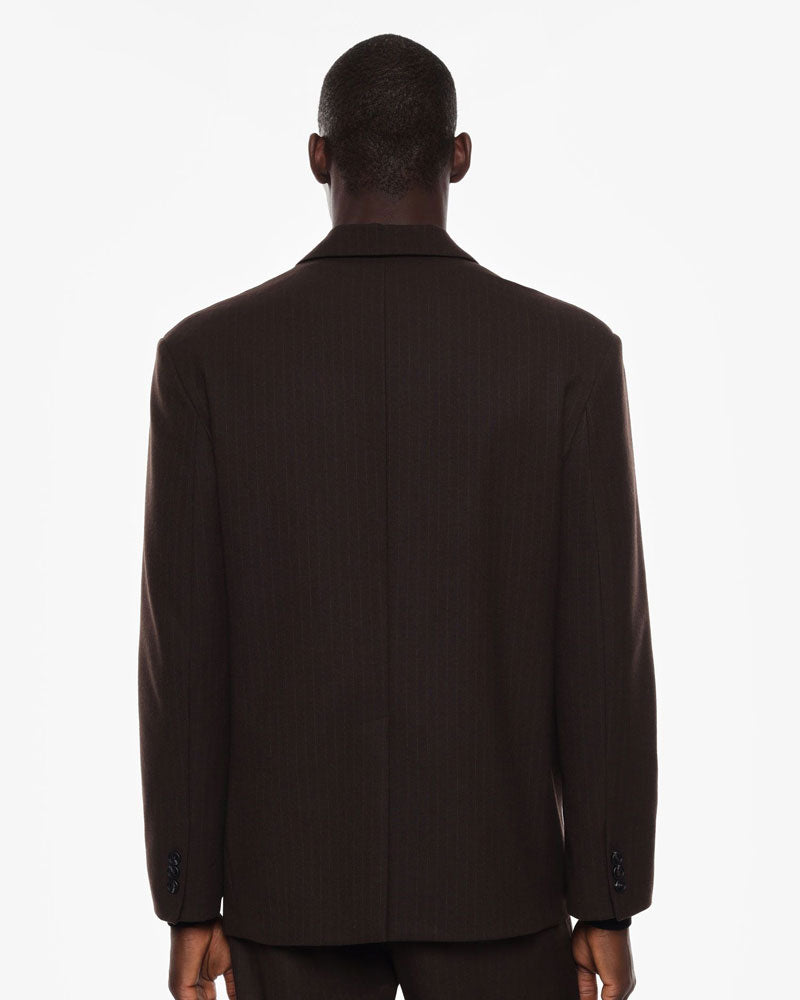 Imperial Blazer a Righe con Bottoni Colore Marrone da Uomo