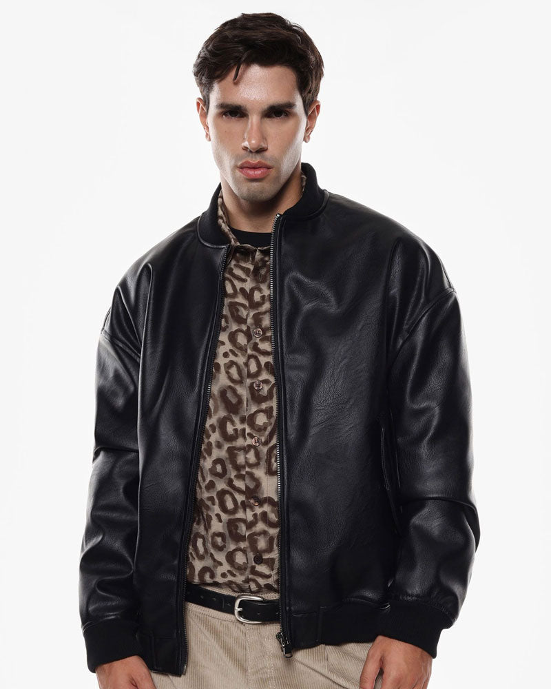 Imperial Bomber con Chiusura a Zip da Uomo Colore Nero