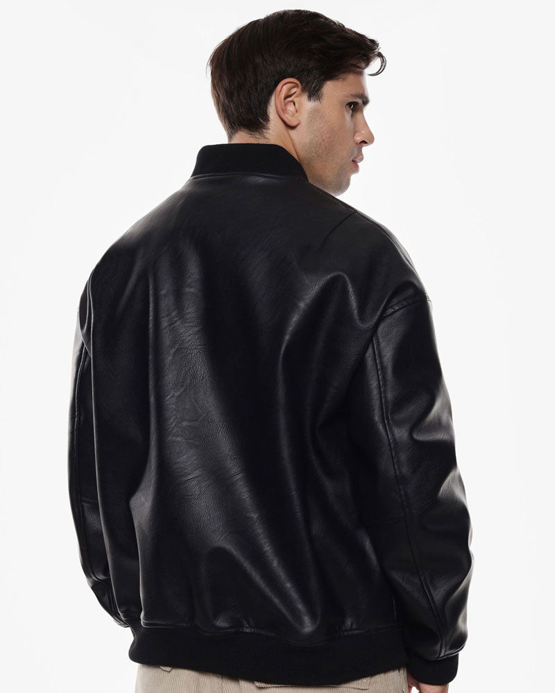 Imperial Bomber con Chiusura a Zip da Uomo Colore Nero