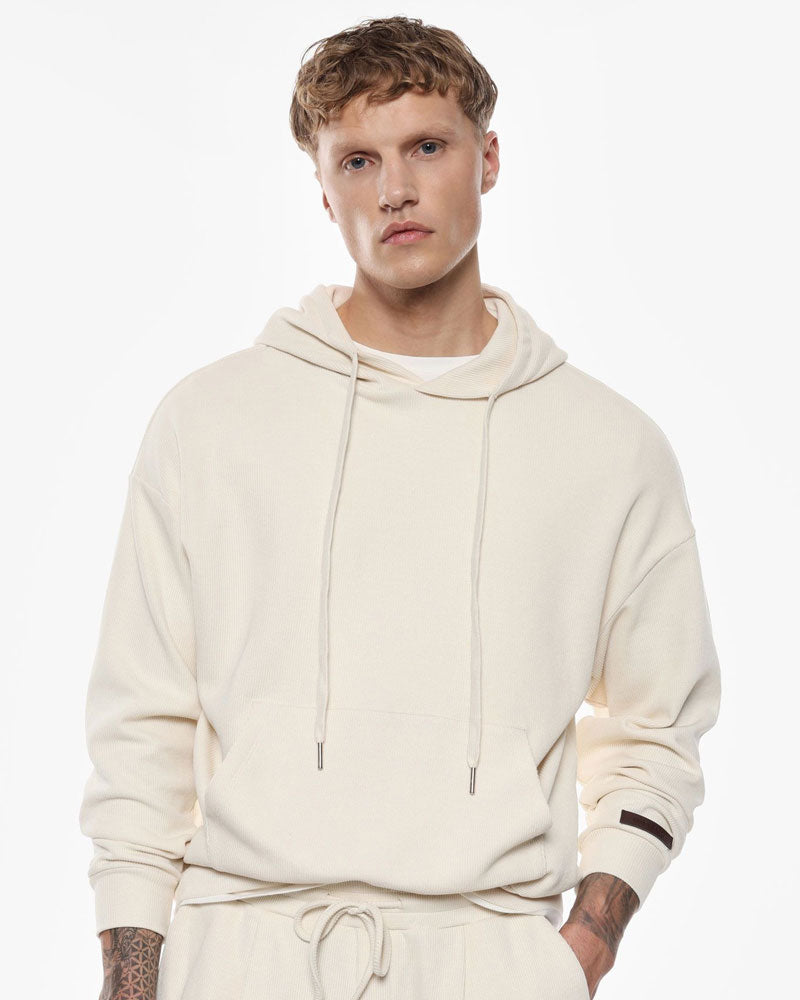 Imperial Felpa con Cappuccio e Tasca Frontale da Uomo Colore Bianco