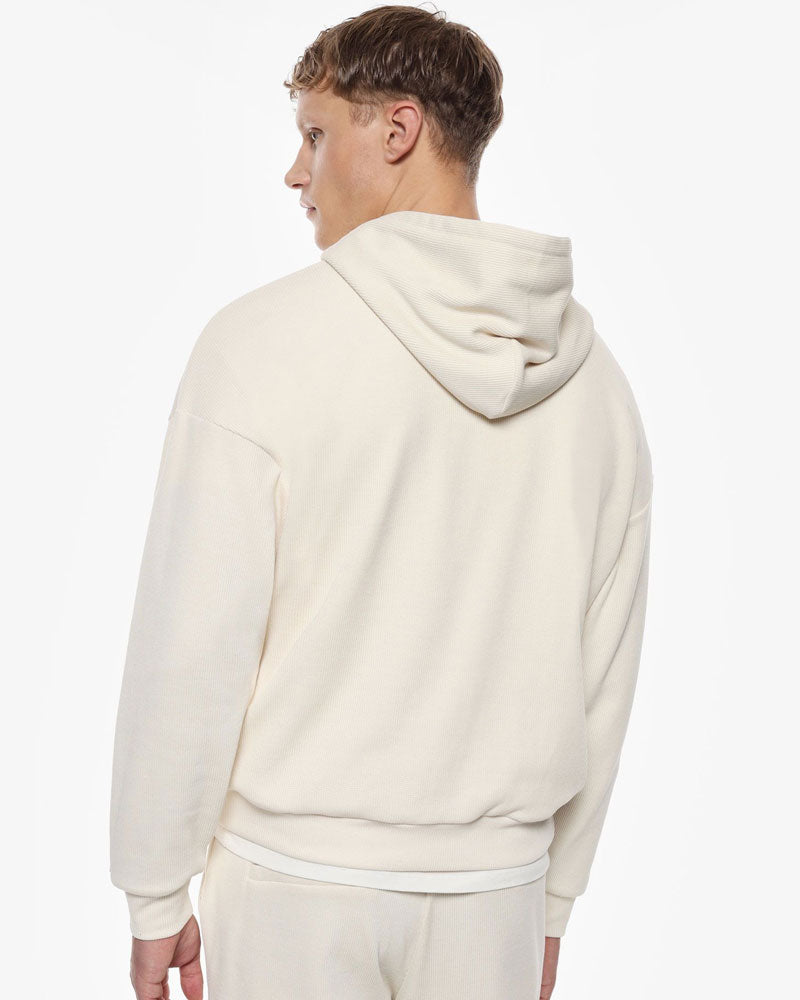 Imperial Felpa con Cappuccio e Tasca Frontale da Uomo Colore Bianco