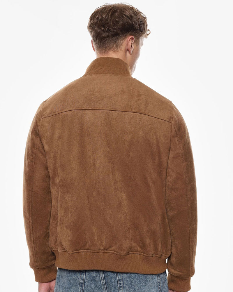 Imperial Giacca Bomber con Bottoni e Tasche da Uomo Colore Beige