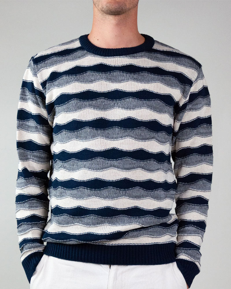 Imperial Maglioncino Strisce da Uomo Colore Blu