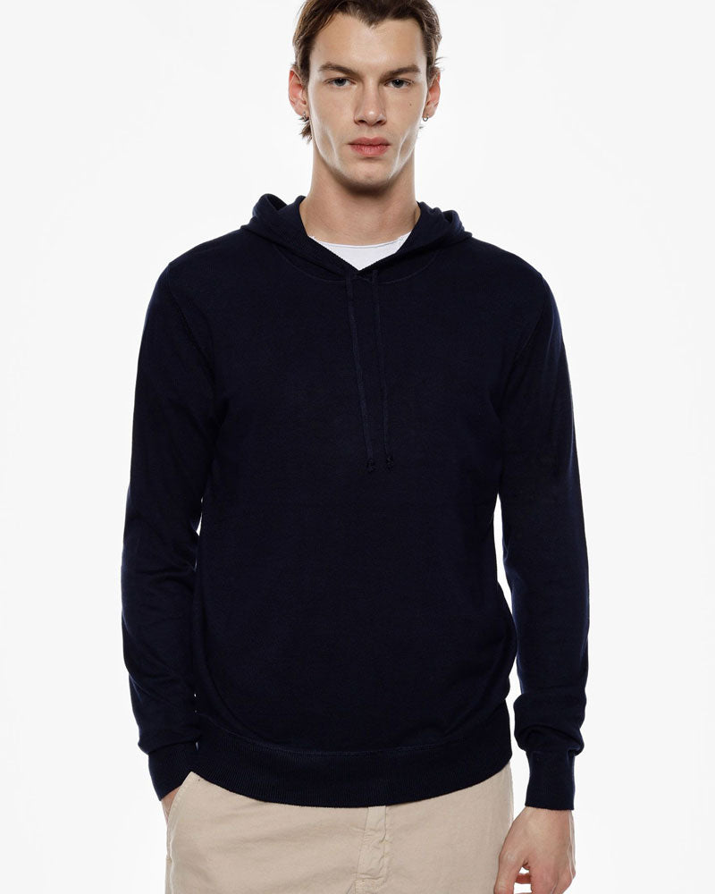 Imperial Maglione Pullover con Cappuccio e Coulisse da Uomo Colore Blu