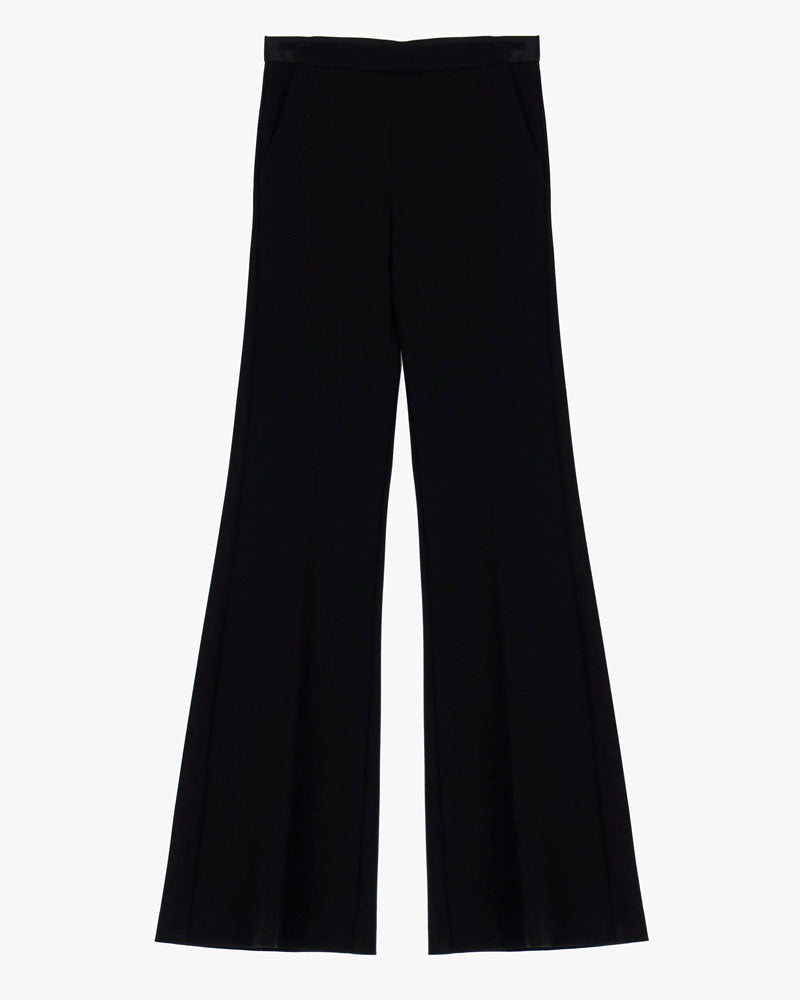 Imperial Pantaloni a Zampa Vita Media Colore Nero