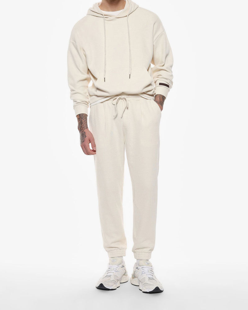 Imperial Pantaloni da Jogging a Tinta Unita da Uomo Colore Off-White