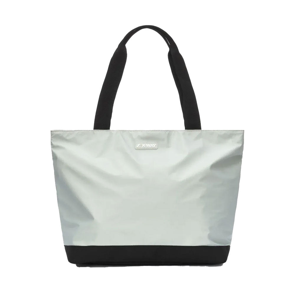 K-Way Borsa Tote Bag Clere Colore Grigio Metalizzato