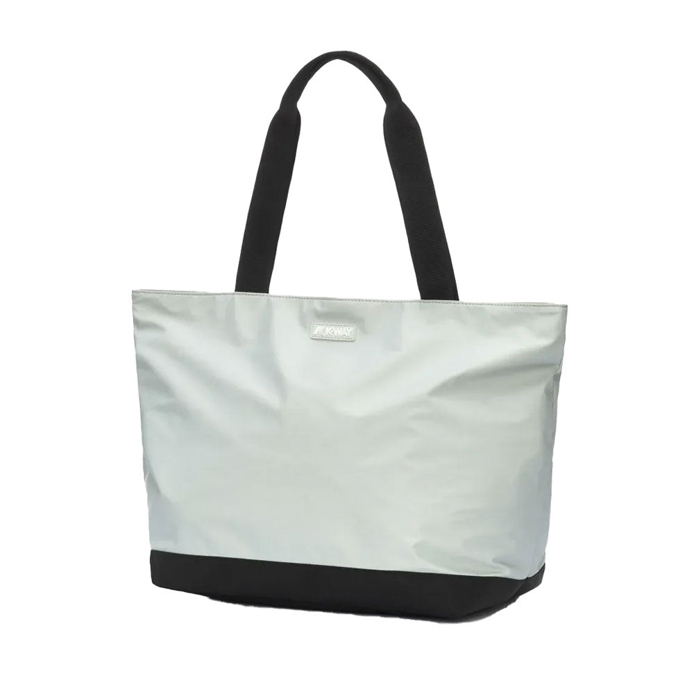 K-Way Borsa Tote Bag Clere Colore Grigio Metalizzato