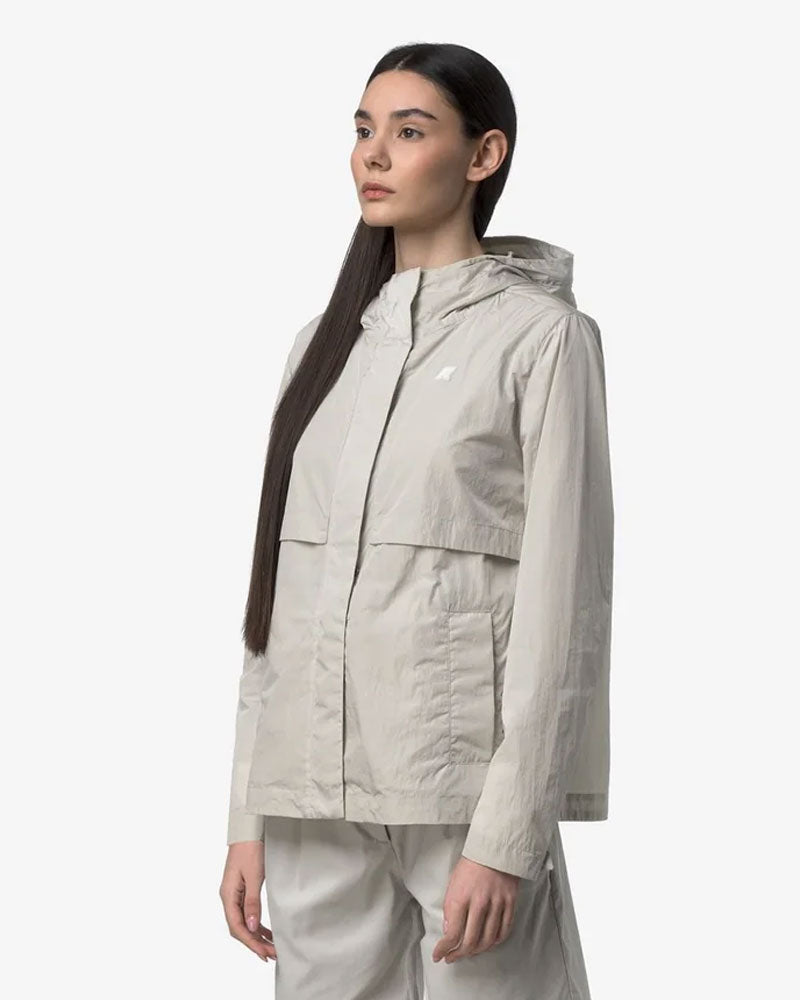 K-Way Giacca Sophile Satin Glass Colore Bianco