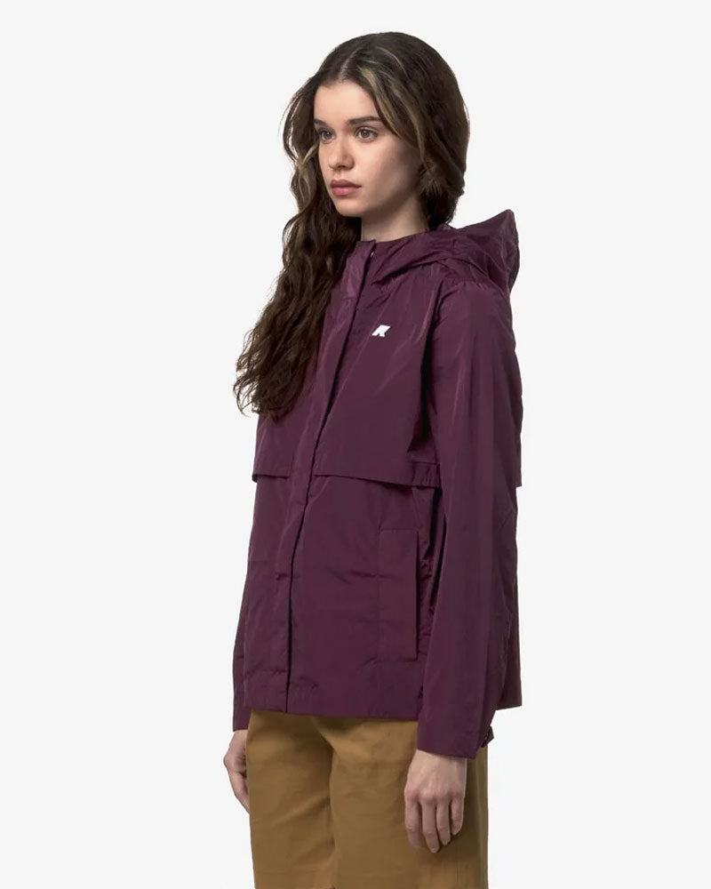K-Way Giacca Sophile Satin Glass Colore Mauve