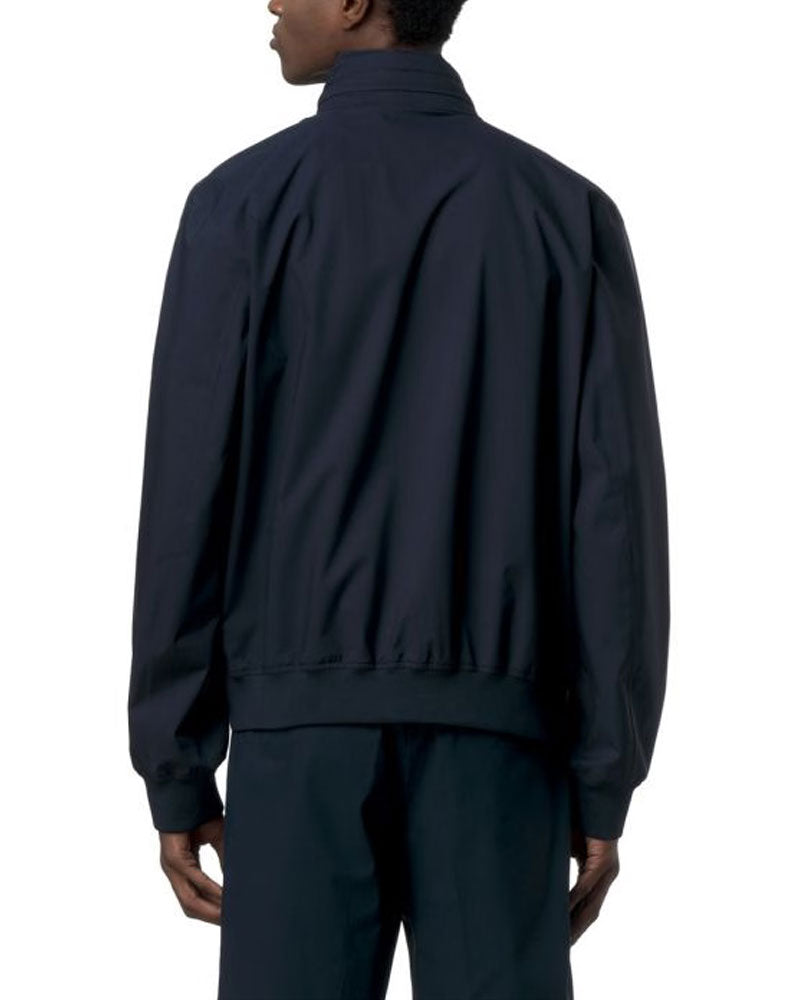 K-Way Giacca con Cappuccio Arsene Stretch Dot Colore Blu Scuro