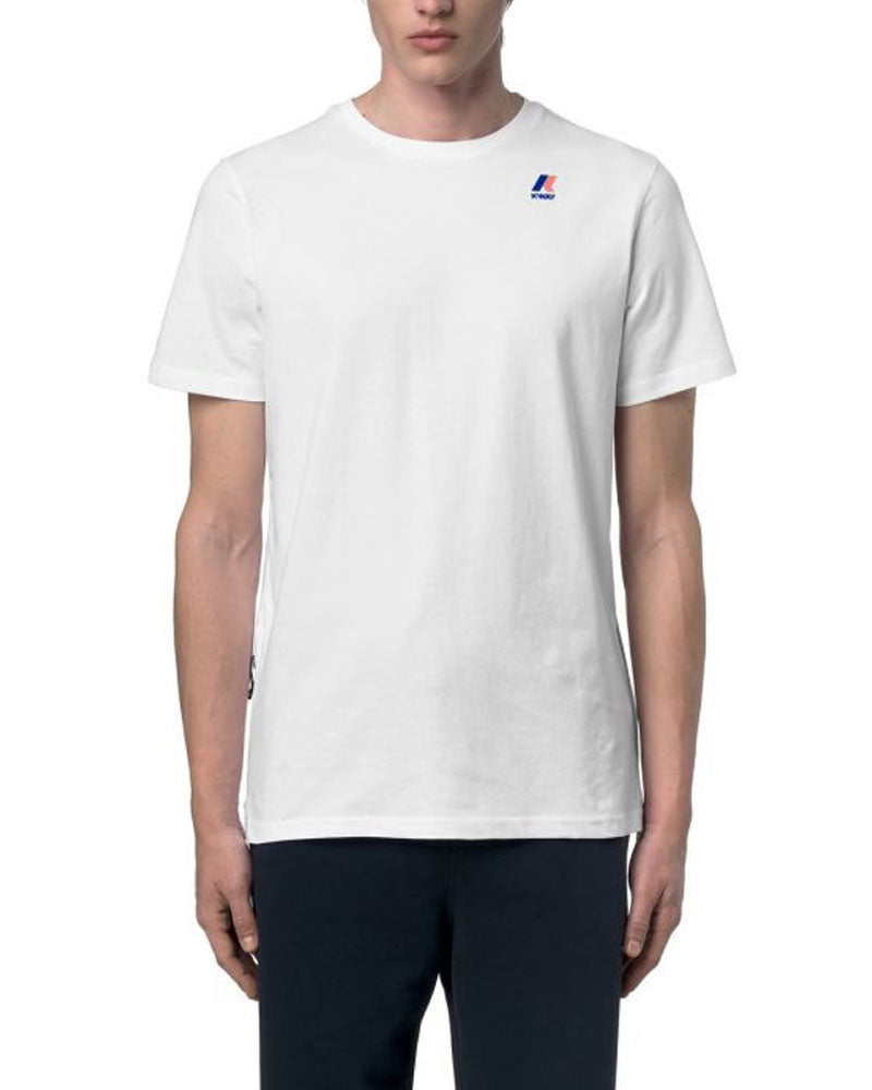 K-Way T-Shirt Leonide in Cotone Colore Bianco
