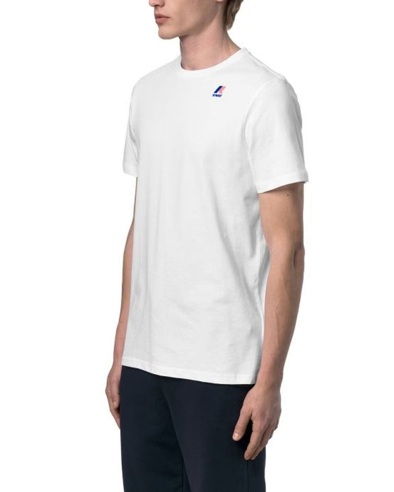 K-Way T-Shirt Leonide in Cotone Colore Bianco
