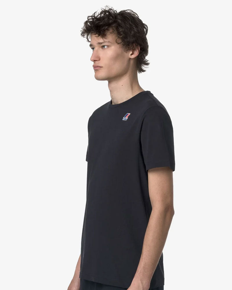 K-Way T-Shirt Leonide in Cotone Colore Blu Scuro