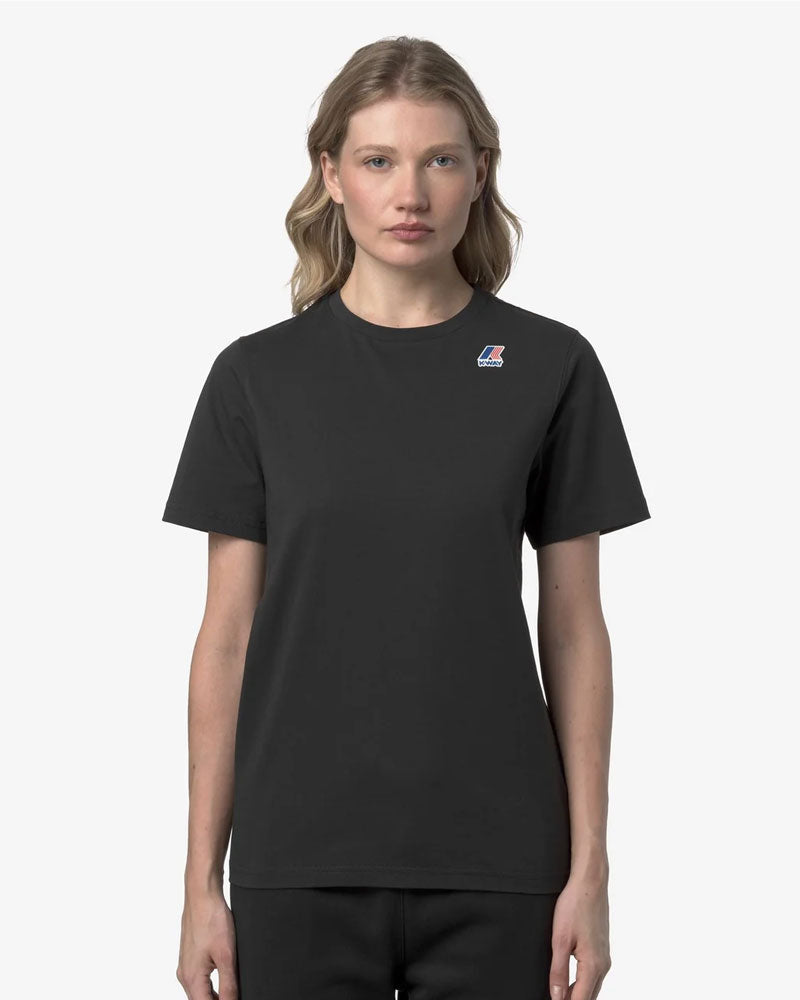 K-Way T-Shirt Leonide in Cotone Colore Nero