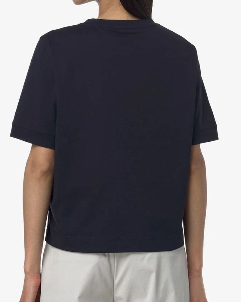 K-Way T-Shirt con Logo da Donna Colore Blu Scuro