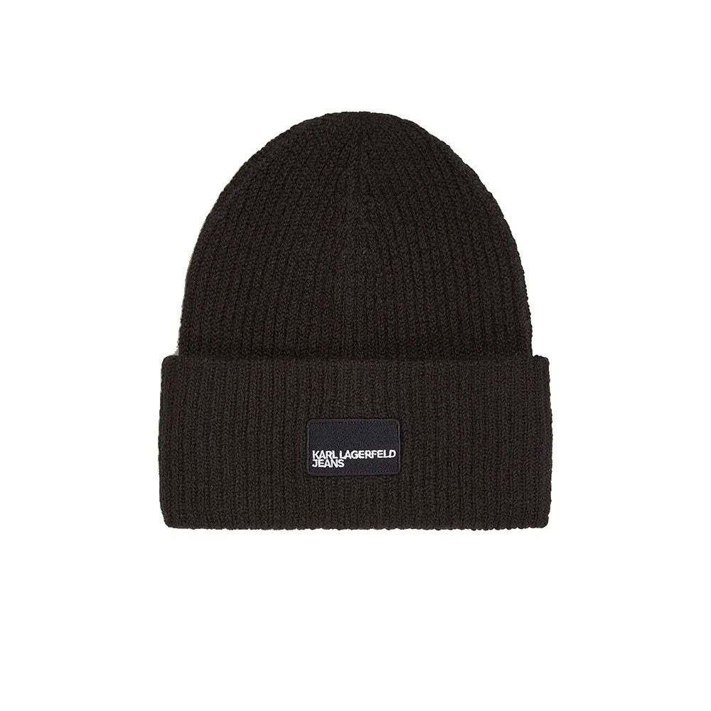 Karl Lagerfeld Berretto con Logo da Donna Colore Nero