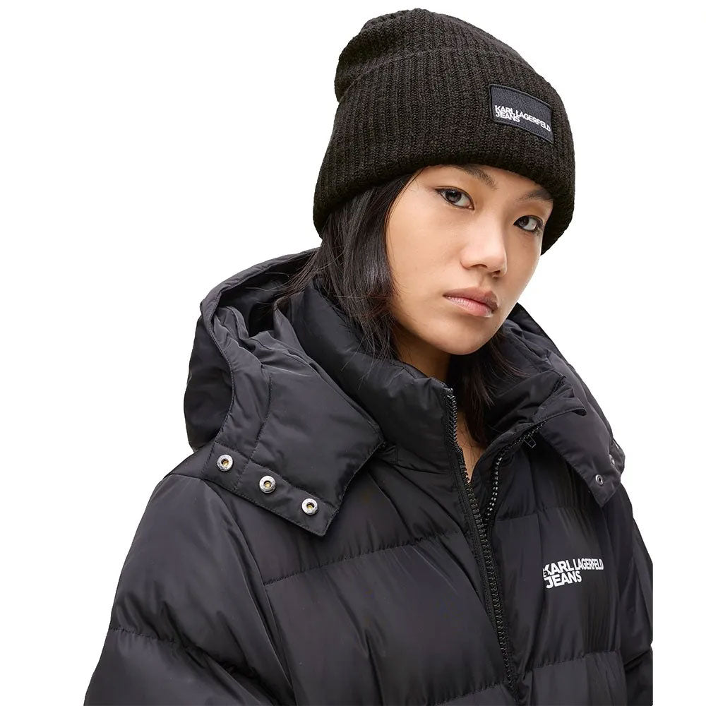 Karl Lagerfeld Berretto con Logo da Donna Colore Nero