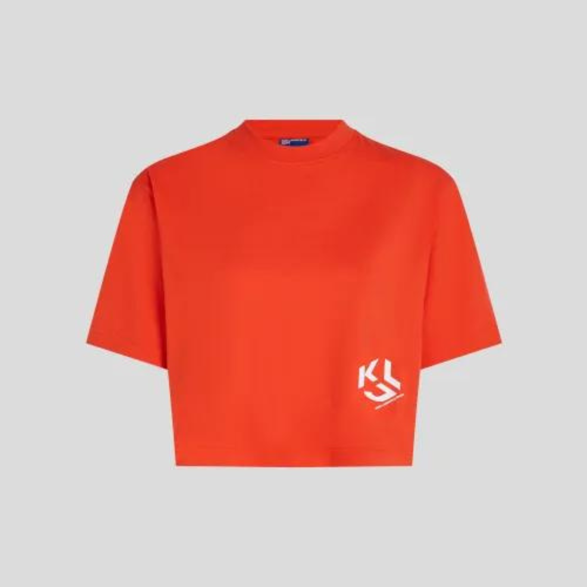 Karl Lagerfeld T-Shirt Crop Colore Arancione