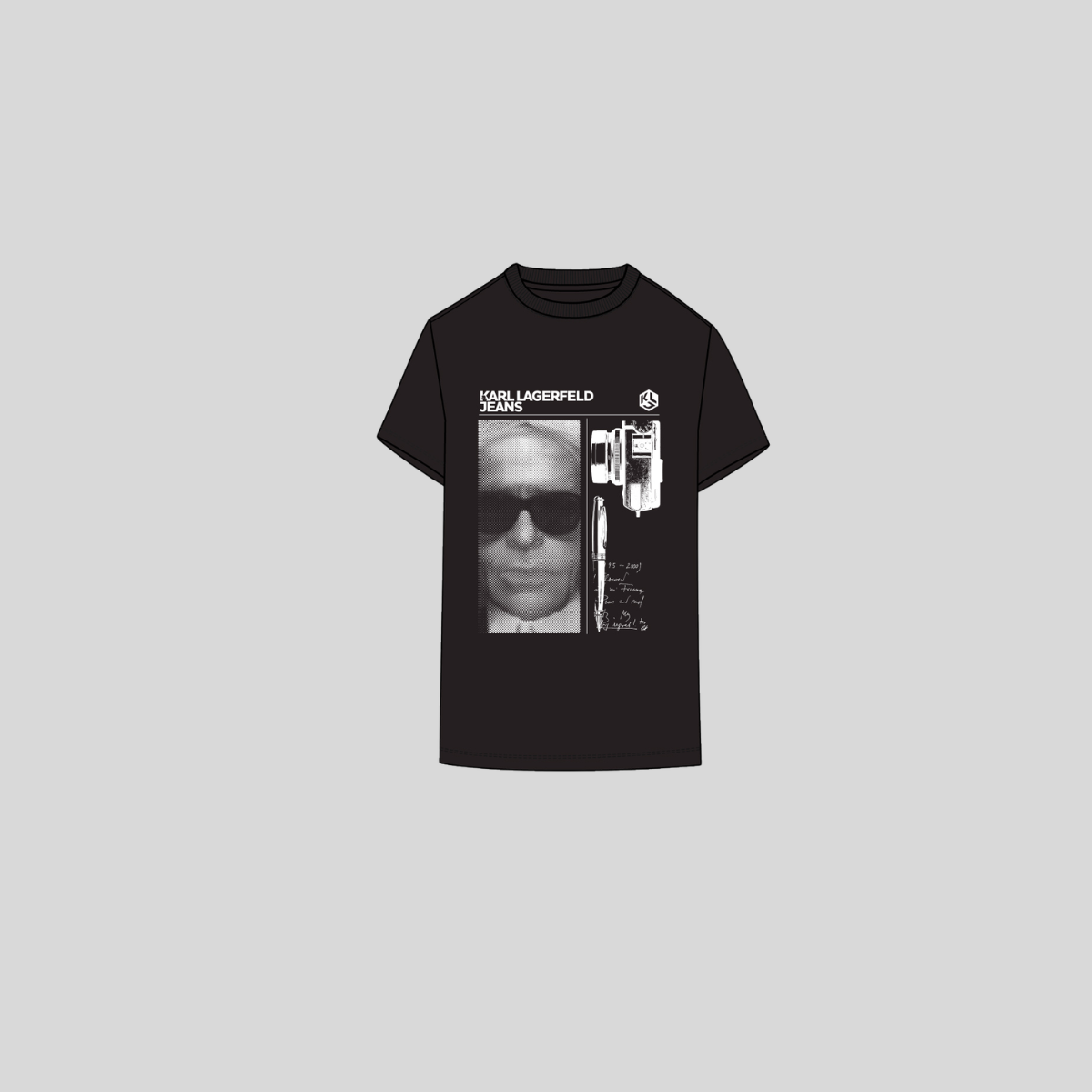 Karl Lagerfeld T-shirt con Stampa Colore Nero