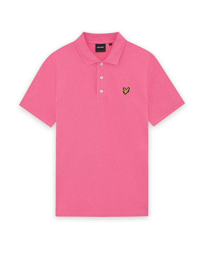 Lyle & Scott Polo in Cotone con Logo Colore Rosa
