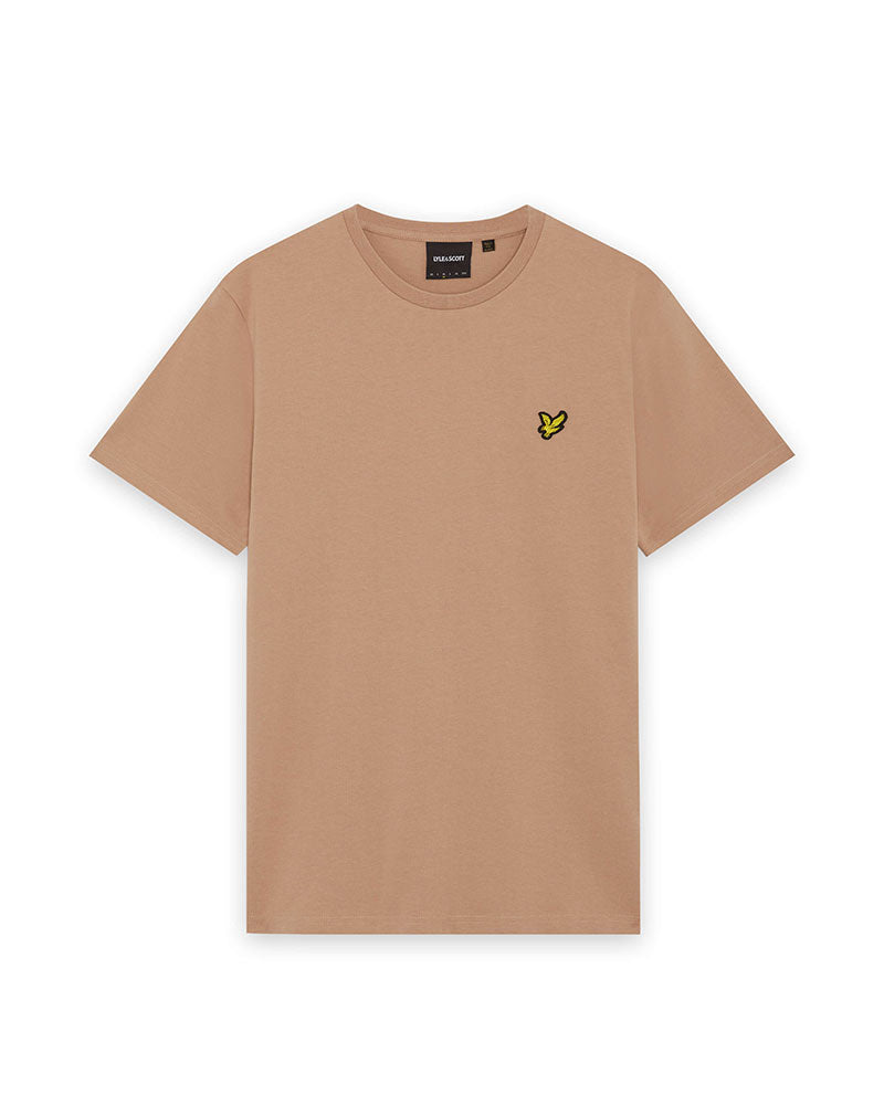 Lyle & Scott T-Shirt Girocollo in Cotone Colore Orzo
