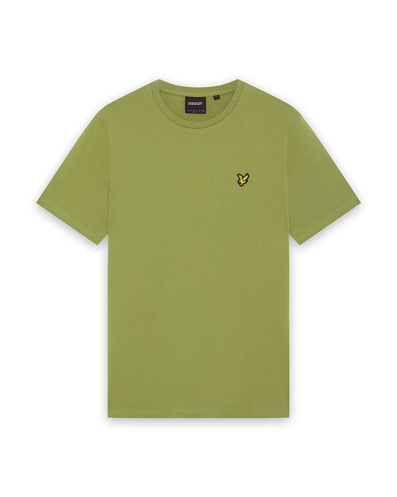 Lyle & Scott T-Shirt Girocollo in Cotone Colore Verde Arbusto