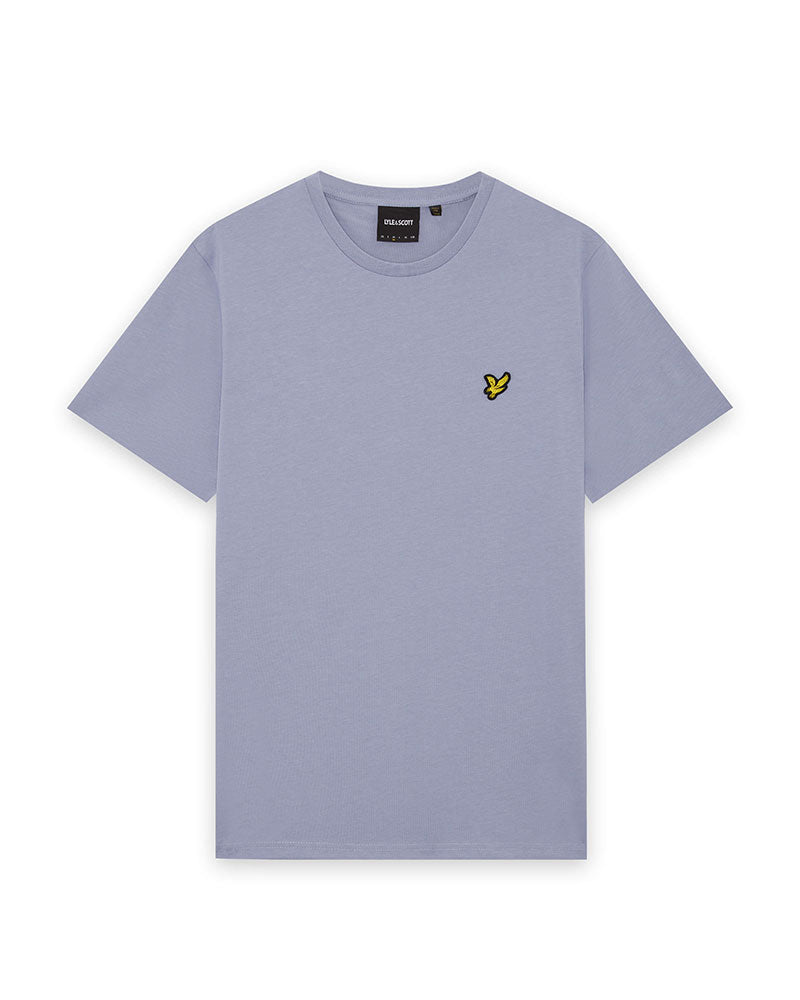 Lyle & Scott T-Shirt Girocollo in Cotone Colore Viola Chiaro
