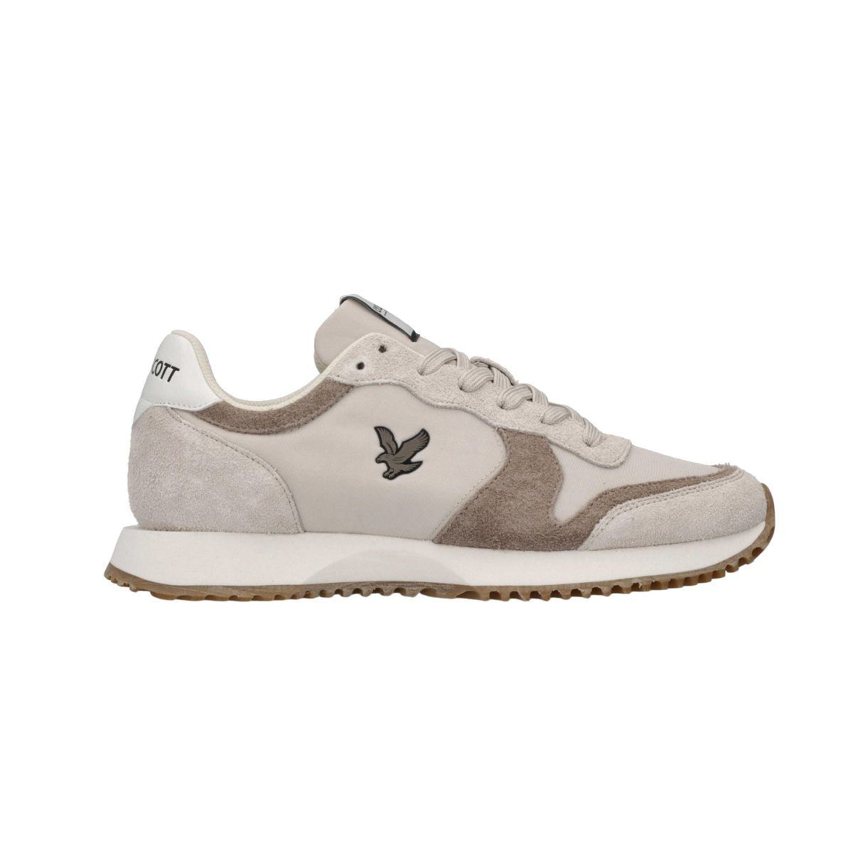 Lyle & Scott GLAM001 Sneakers in Suède Colore Beige