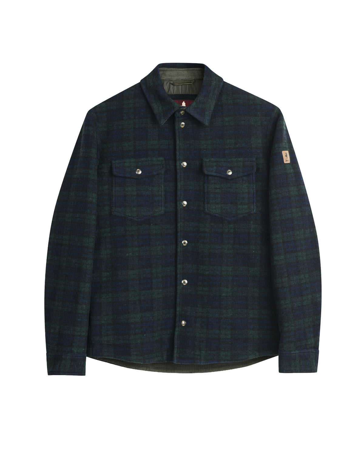 MCS Giacca Camicia Uomo Check Colore Verde e Blu
