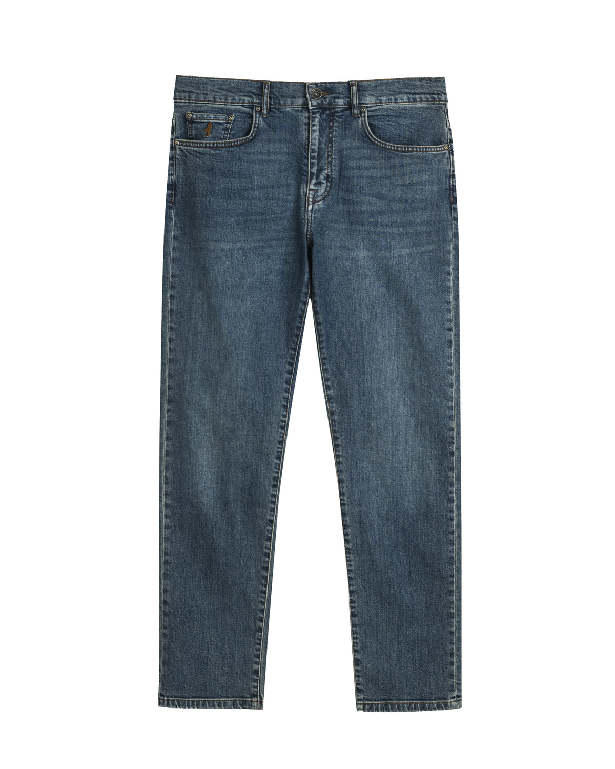 Mcs Jeans Uomo 5 Tasche Colore Blu Denim