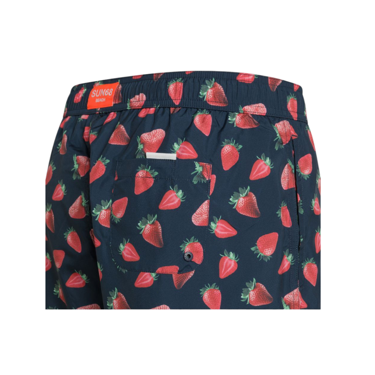 Sun68 Swim Pant Big Print Costume Uomo Colore Rosso e Blu